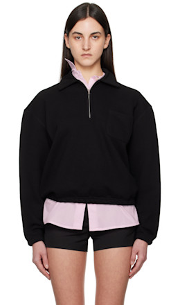 Black Pond Quarter Zip Sweatshirt - Nothing Written