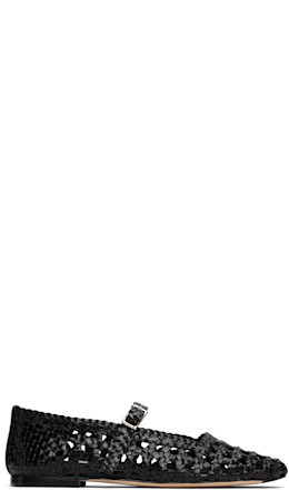 Black Yeida Ballerina Flats - Miista