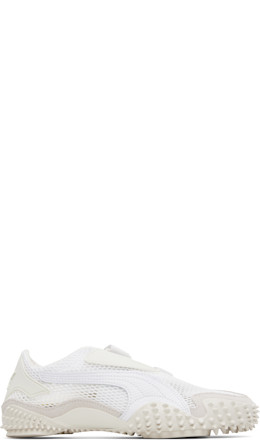 White & Gray Mostro Mesh Sneakers - PUMA