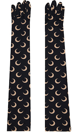 Black Recycled Moon Jersey Long Gloves Black Recycled Moon Jersey Long Gloves