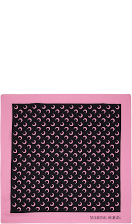 Black & Pink Moon Silk Scarf Black & Pink Moon Silk Scarf