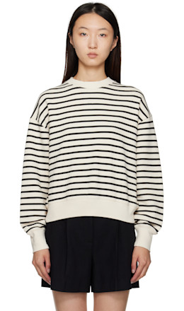 Off-White & Black Dean Sweatshirt - ANINE BING