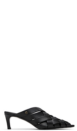 Black Eve Mule Heeled Sandals - ANINE BING