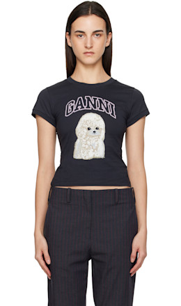 Black Poodle Baby Fit T-shirt Black Poodle Baby Fit T-shirt