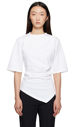 White Reinvented Twisted T-Shirt