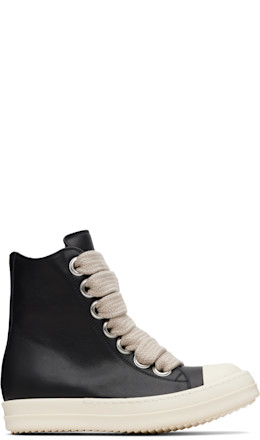 Black Concordians Jumbolace Sneakers - Rick Owens