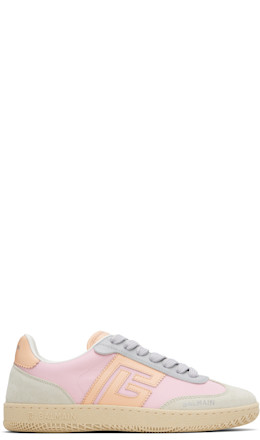 Multicolor Swan Suede & Nylon Sneakers - BALMAIN