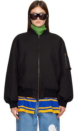 Black Rugby Skirt MA-1 Bomber Jacket Black Rugby Skirt MA-1 Bomber Jacket