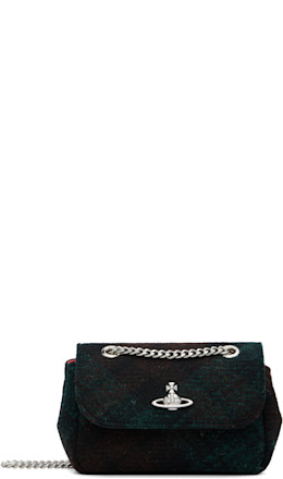 Green Check Small Chain Bag - Vivienne Westwood