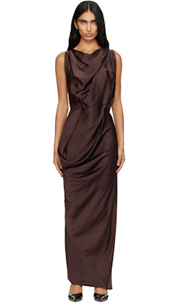 Brown Fond Maxi Dress - Vivienne Westwood