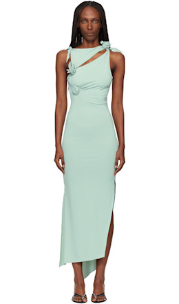 Green Flower Midi Dress - Coperni