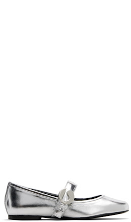 Silver Belt Ballerina Flats - Coperni