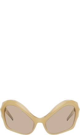 Beige Cat Eye Sunglasses