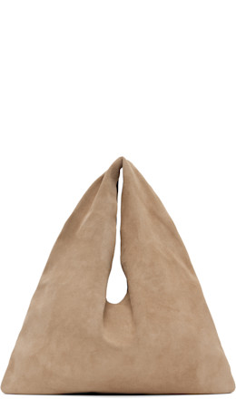 Beige Small Bindle Tote - The Row
