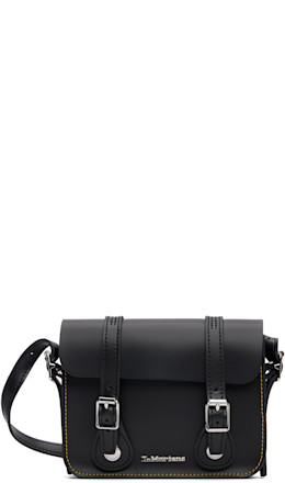 Black 7 Inch Leather Crossbody Bag - Dr. Martens