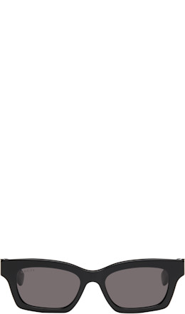 Black Cat-Eye Frame Sunglasses - Gucci