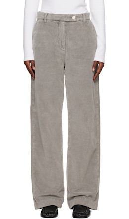 SSENSE Exclusive Gray Cord Trousers - mfpen