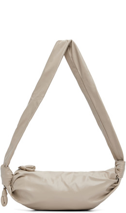 Taupe Small Soft Croissant Bag - LEMAIRE