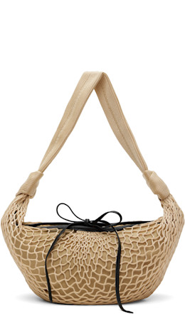 Beige Fortune Croissant Filt Bag - LEMAIRE