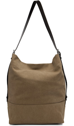 Taupe Belted Tote - LEMAIRE