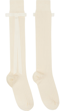 SSENSE Exclusive Bridal Capsule Recital Socks - Sandy Liang