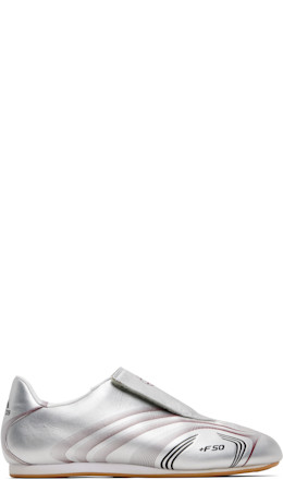 SSENSE Exclusive Silver Taekwondo F50 Sneakers - adidas Originals