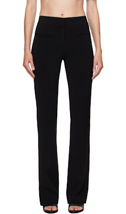 Black Heritage Fluid Bootcut Trousers Black Heritage Fluid Bootcut Trousers
