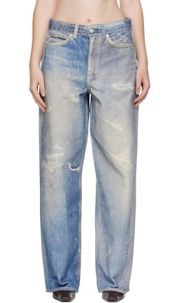 Blue Full Cut Jeans - OUR LEGACY