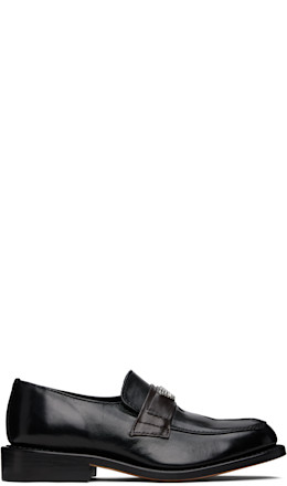 WORK SHOP Emporio Armani Black Sentiero Loafers - OUR LEGACY