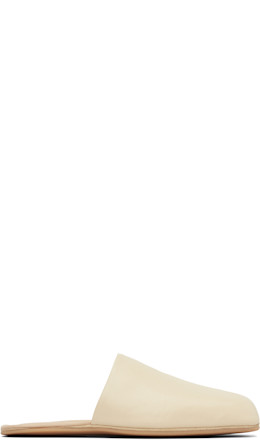 WORK SHOP Emporio Armani Beige Cigarr Slippers - OUR LEGACY