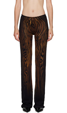 Black & Brown 'The Wood' Lounge Pants - Jean Paul Gaultier