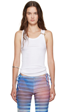 White 'The Piercing' Tank Top