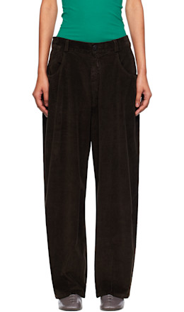 Brown Baggy Corduroy Trousers - Cordera