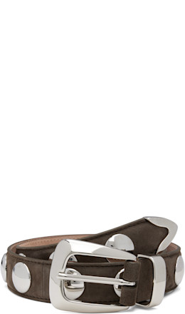Taupe Benny Stud Belt - KHAITE