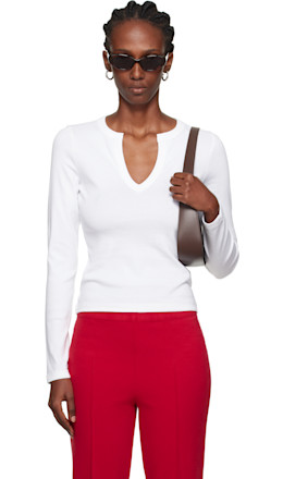 White Iman Longsleeve T-shirt