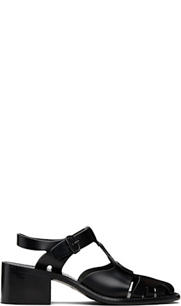 Black Pesca Heeled Sandals