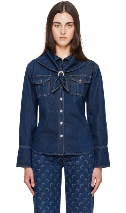 Navy Denim Overshirt Navy Denim Overshirt