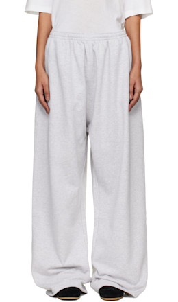 Gray Fleece Logo Sweatpants