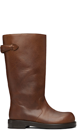 Brown Leather Boots - Acne Studios