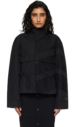 Black Hooded Jacket - Y-3