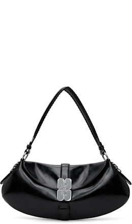 Black Kat Baguette Bag - GANNI