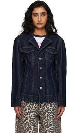Blue Denim Blazer - GANNI