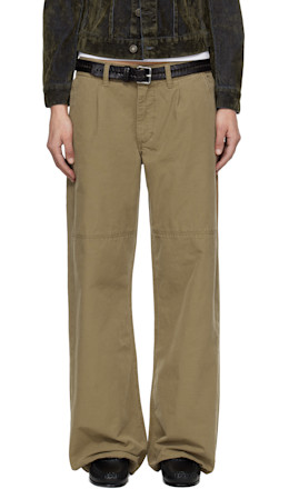 Khaki Mina Trousers - JEANERICA
