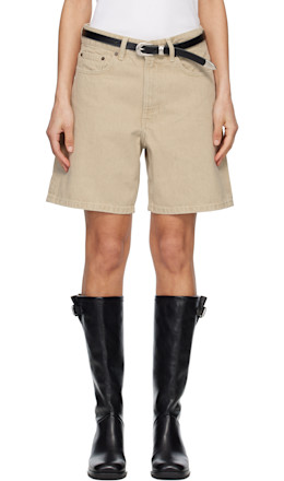 Beige Belem Denim Shorts