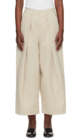 Beige Deadbeat Trousers - YMC