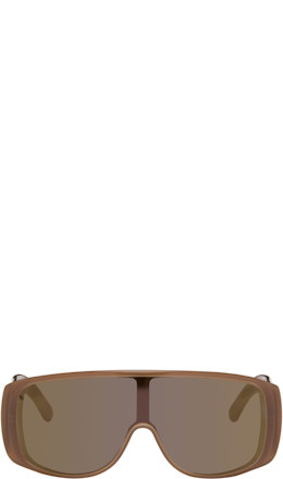 Brown Mask Sunglasses - MM6 Maison Margiela