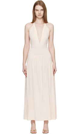Off White Ola Midi Dress - Aya Muse