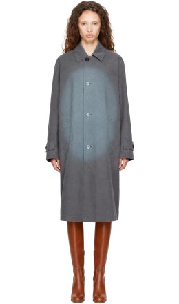 Gray Printed Coat Gray Printed Coat