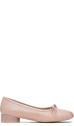 Pink Anatomic Ballerina Flats - MM6 Maison Margiela
