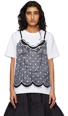 White Trompe L'Oeil Cami T-shirt - Marc Jacobs